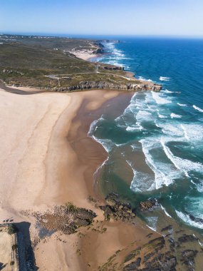Praia da Amoreira in Parque Natural do Sudoeste Alentejano ve Costa Vicentina, Portekiz