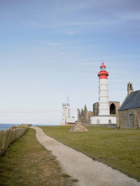 Saint-Mathieu lighthouse in French Brittany, France clipart