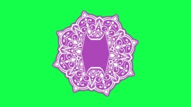 Canlandırılmış video, dönen süs mandala