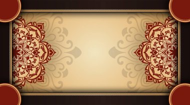 Mandala süslemeleri ile klasik arkaplan