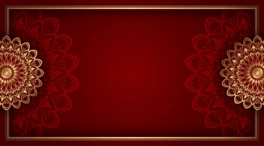 Basit arka plan süslemeli mandala