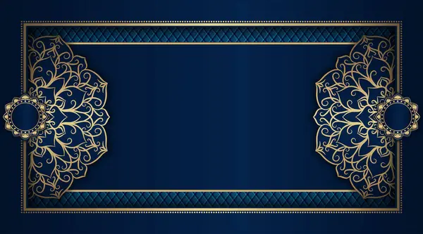 Altın mandala süslemeli lüks bir arka plan.