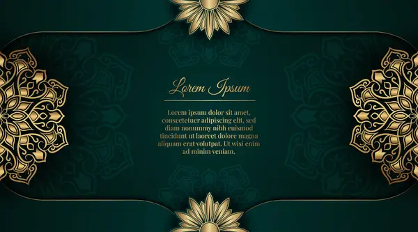 Altın mandala ile lüks arka plan