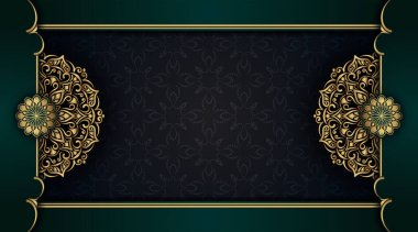 Mandala süslemeli lüks bir arkaplan