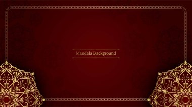 Lüks mandala arka planı, vektör tasarımı