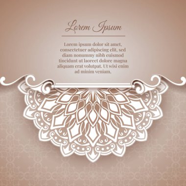 Mandala süslemeleri ile klasik arkaplan