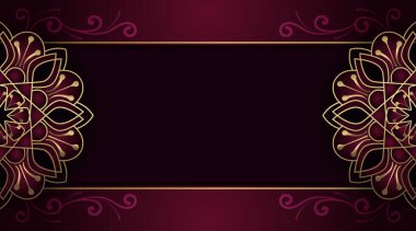 Mandala süslemeli lüks bir arkaplan