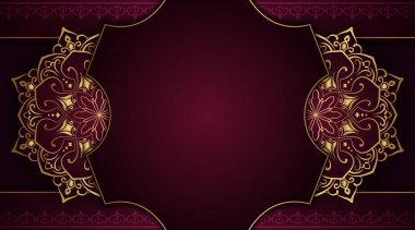 Mandala süslemeli lüks bir arkaplan