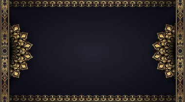 Süslü mandala ile basit arkaplan