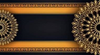 Mandala süslemeli lüks bir arkaplan