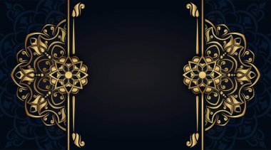 Mandala süslemeli lüks bir arkaplan