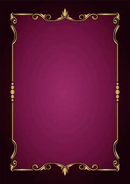 Klasik çerçeve altın çiçek süsü