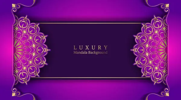 Altın mandala ile lüks arka plan