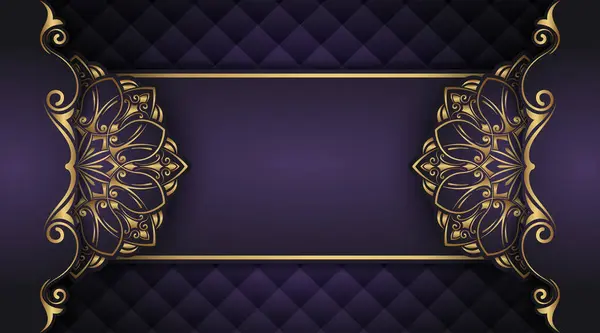 Altın mandala süslemeli lüks bir arka plan.