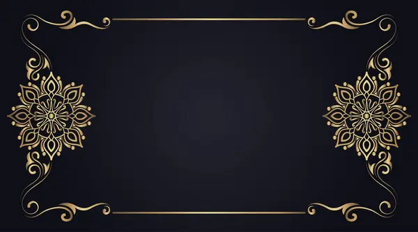 Çiçek süsü çerçeve ve mandala