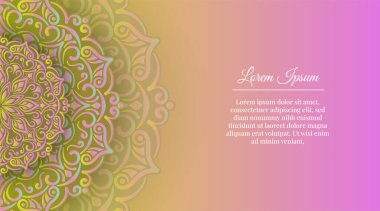 Lüks süs mandala, vektör tasarımı
