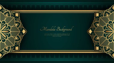 Mandala süslemeli lüks bir arkaplan