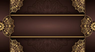 Mandala süslemeli lüks bir arkaplan