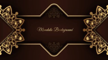 Mandala süslemeli lüks bir arkaplan