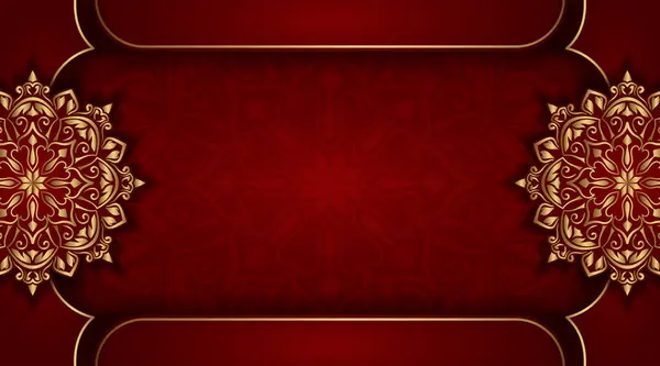altın süslemeli lüks kırmızı arkaplan