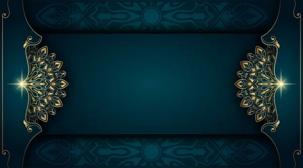 altın süslemeli lüks yeşil arkaplan