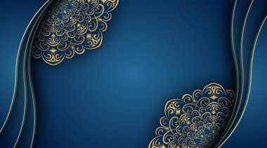 Lüks mandala arka plan, yuvarlak dekorasyon