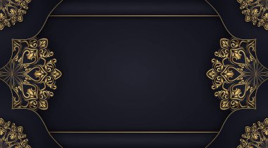 Lüks mandala arka plan, yuvarlak dekorasyon