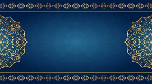 Altın mandala süsü ile basit bir arkaplan