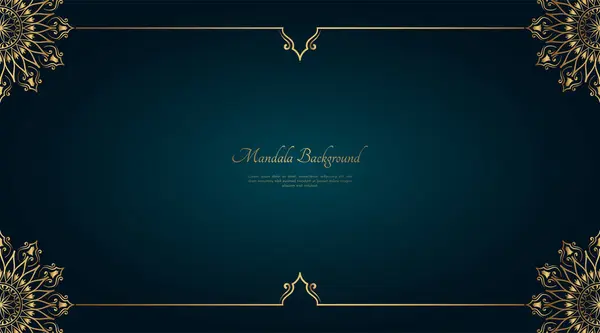 Altın mandala süsü ile basit bir arkaplan