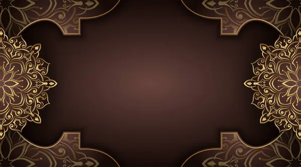 Altın mandala süslemeli lüks bir arka plan.