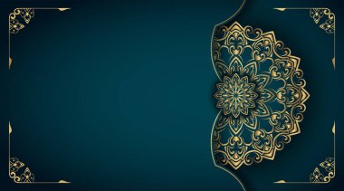 Süslü mandala ile lüks bir arkaplan