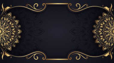 Mandala süslemeli lüks bir arkaplan