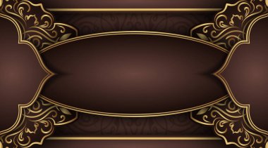 Mandala süslemeli lüks bir arkaplan