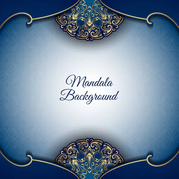 Altın süslemeli mavi ve beyaz arka plan