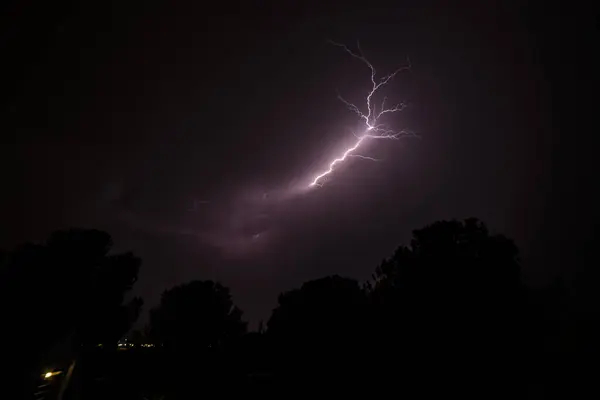 Thunder Lightning Mountains — Stock Photo, Image