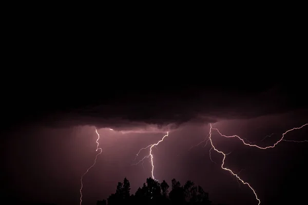 Thunder Lightning Mountains — Stock Photo, Image