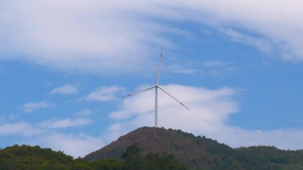 Image Wind Blades Which One Renewable Energy Sources Used Electricity — Stock Video