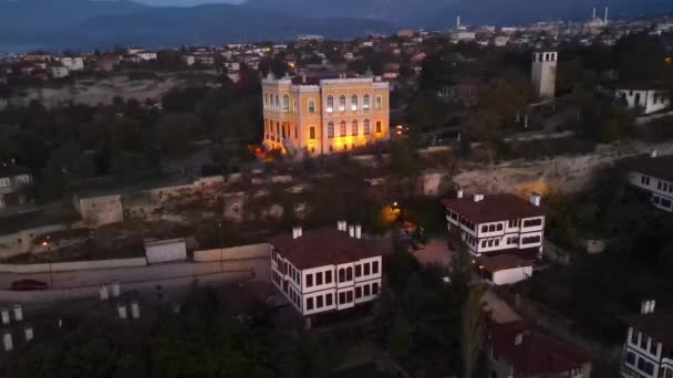 Ein Schöner Blick Auf Die Stadt Safranbolu Die Auf Der — Stockvideo