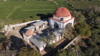 Müslümanların kutsal mekanı olan cami imajı bir dron ile alınmıştır..