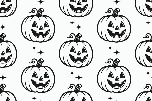 Mutlu Cadılar Bayramı. Kusursuz desen. Çizgi film biçimi vektör illüstrasyonu