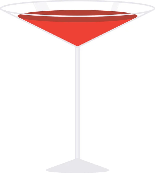 Ein Schön Und Hell Gestalteter Cocktailglasvektor Auf Transparentem Hintergrund — Stockvektor