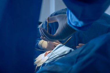 Blepharoplasty, kusurları düzeltmek için estetik ameliyat, deformasyonlar, ve göz kapaklarında defigürasyonlar ve yüz estetik olarak değişiklik için. Klinikte.