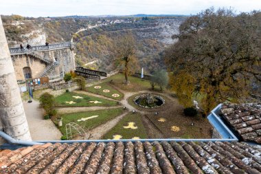 Rocamadour is old medieval town, Perigord Noir in Dordogne, France.
