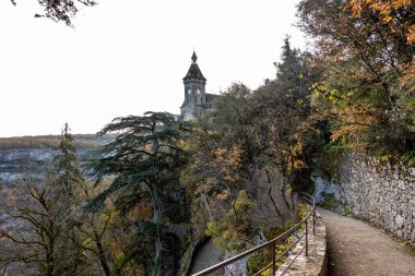 Rocamadour is old medieval town, Perigord Noir in Dordogne, France.