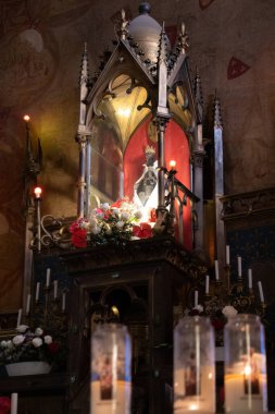 Rocamadour is old medieval town, Perigord Noir in Dordogne, France.
