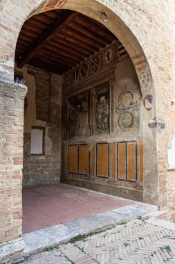 San Gimignano medieval town in the province of Siena, Italy.