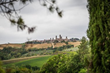 San Gimignano medieval town in the province of Siena, Italy.