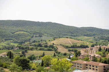 San Gimignano medieval town in the province of Siena, Italy.