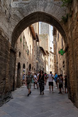 San Gimignano medieval town in the province of Siena, Italy.