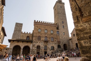San Gimignano medieval town in the province of Siena, Italy.